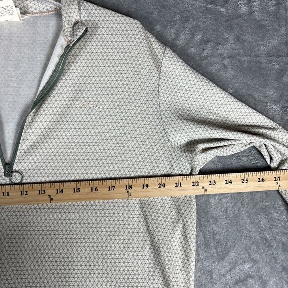 VTG LL Bean Freeport Maine Long Sleeve 1/2 Zip Jersey Geometric Back‎ Pocket L - Picture 5 of 8